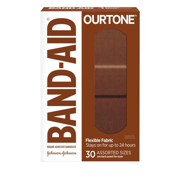 Band-Aid Ourtone BR55 Bandage, Assorted, 30ct, 6/bx, 4 bx/cs (Continental US+HI Only) (Pricing Subject to Change without Prior Notification)