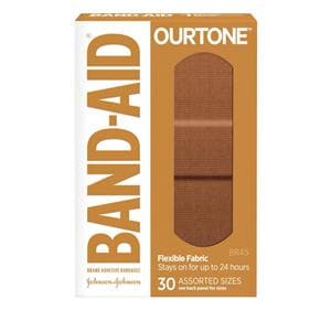 Band-Aid Ourtone BR45 Bandage, Assorted, 30ct, 6/bx, 4 bx/cs (Continental US+HI Only) (Pricing Subject to Change without Prior Notification)