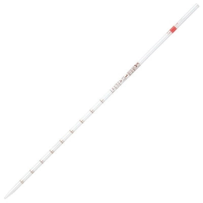 Pipette, Serological, Globe Glass, Reusable, 1mL, Class A, To Deliver (TD), 0.1 Graduations, Red Band, 6/bx