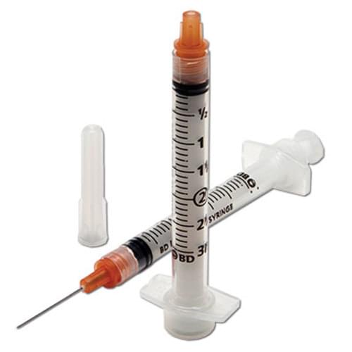 Syringe, Integra 3mL Syringe, Detachable/ Retracting 23 G x 1" Needle, 100/bx, 4 bx/cs (Continental US Only) (Drop Ship Requires Pre-Approval)