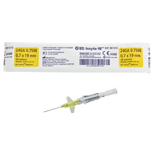 IV Catheter, 24G x 0.75", 50/bx, 4bx/cs (Continental US Only) (Drop Ship Requires Pre-Approval)