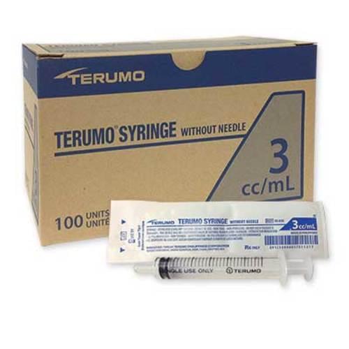 Syringe, 3cc, No Needle, Luer Slip Tip, 100/bx, 10 bx/cs (US Only)