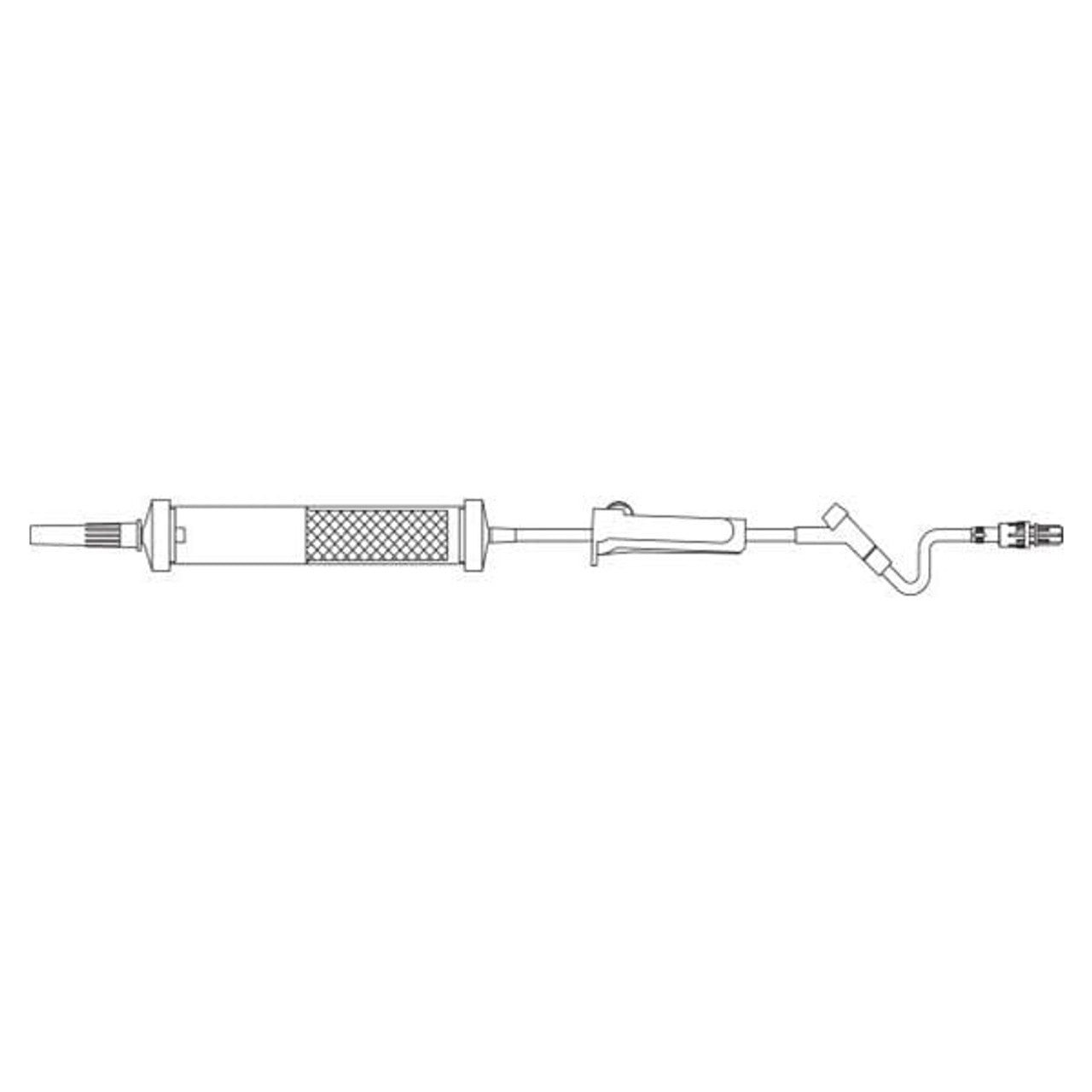 Blood/ Solution Set, Straight, Standard Blood Filter (170 - 260 Micron Filter), Interlink Injection Site, Male Luer Lock Adapter, 10 drops/ml, 79" Length, Non-Pyrogenic, Contains DEHP, Sterile Fluid Path, 48/cs (Rx) (Continental US Only) (Product Access Restricted. Check with your sales rep to verify eligibility)
