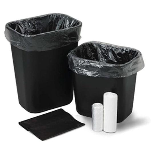Can Liner, 24" x 24", High Density, Natural, 8 mic, 8-10 Gal, 50/rl, 20 rl/cs