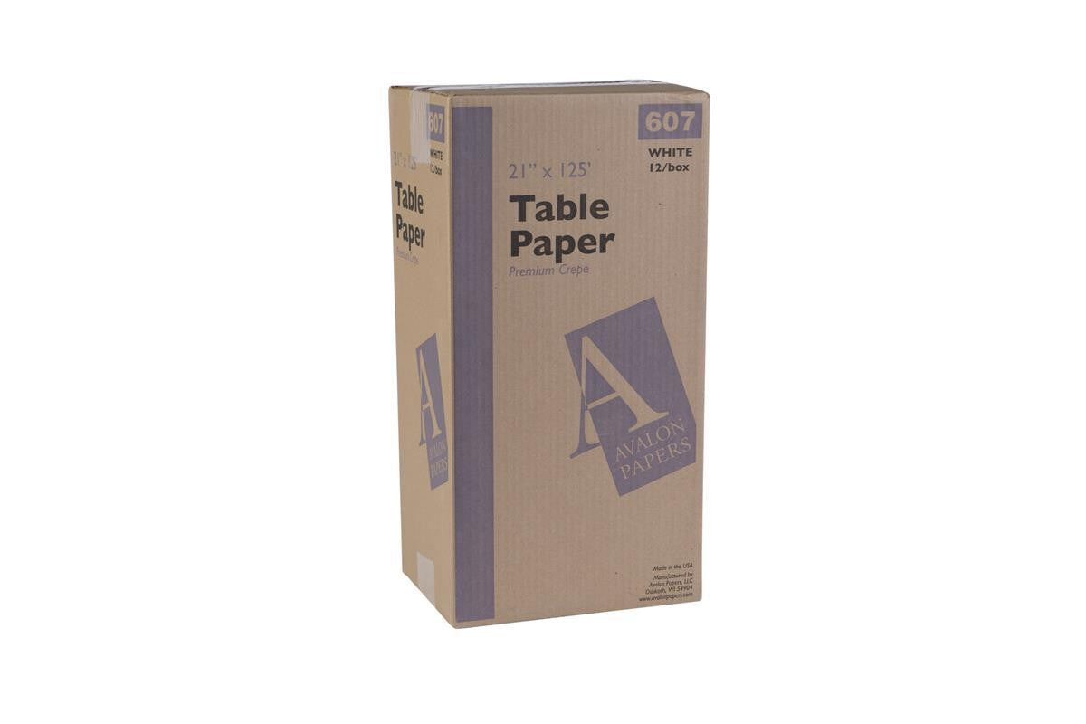 Exam Table Paper, Premium Crepe, 21" x 125', 12/cs (45 cs/plt)