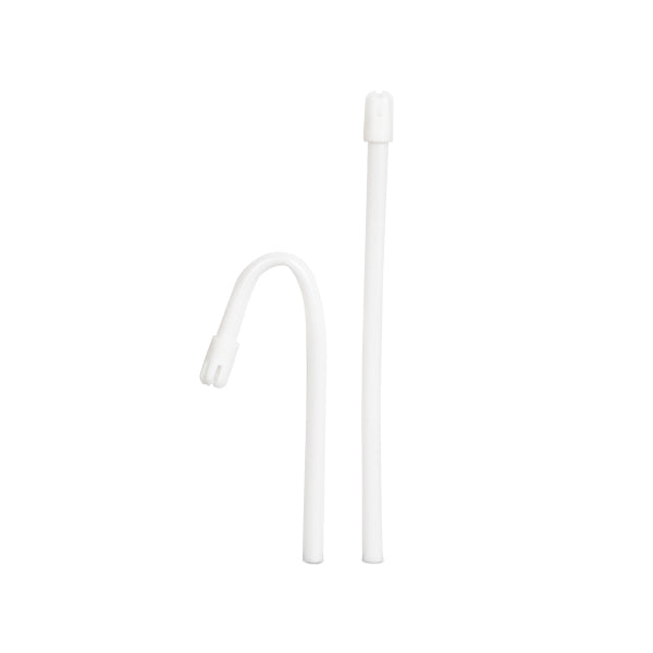 Saliva Ejector, White Body/ White Tip, 100/bg, 10 bg/cs