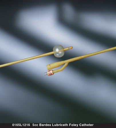 Foley Catheter, 16FR, 5cc, Latex, 12/cs (US Only)