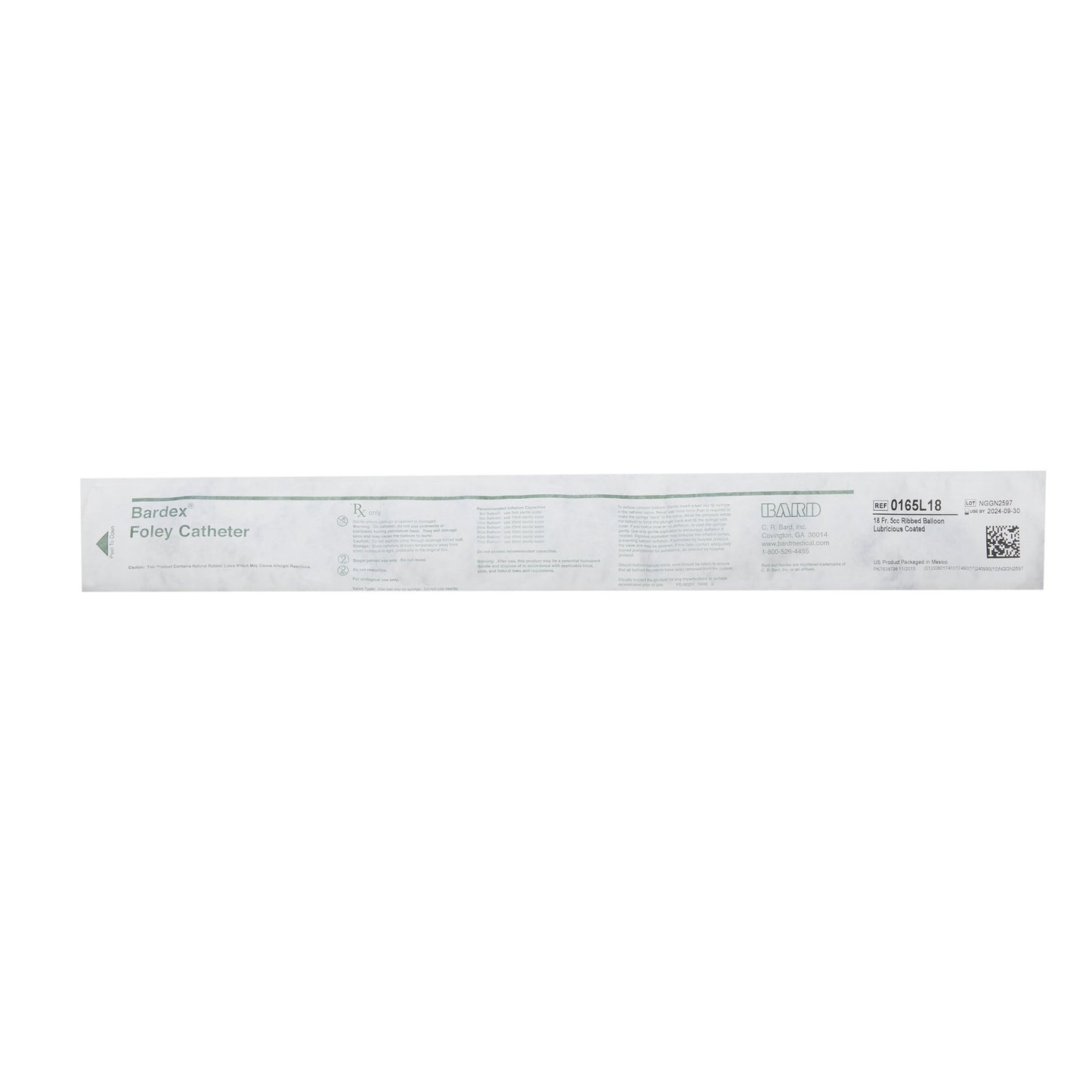 Foley Catheter, 18FR, 5cc, Latex, 12/cs (US Only)