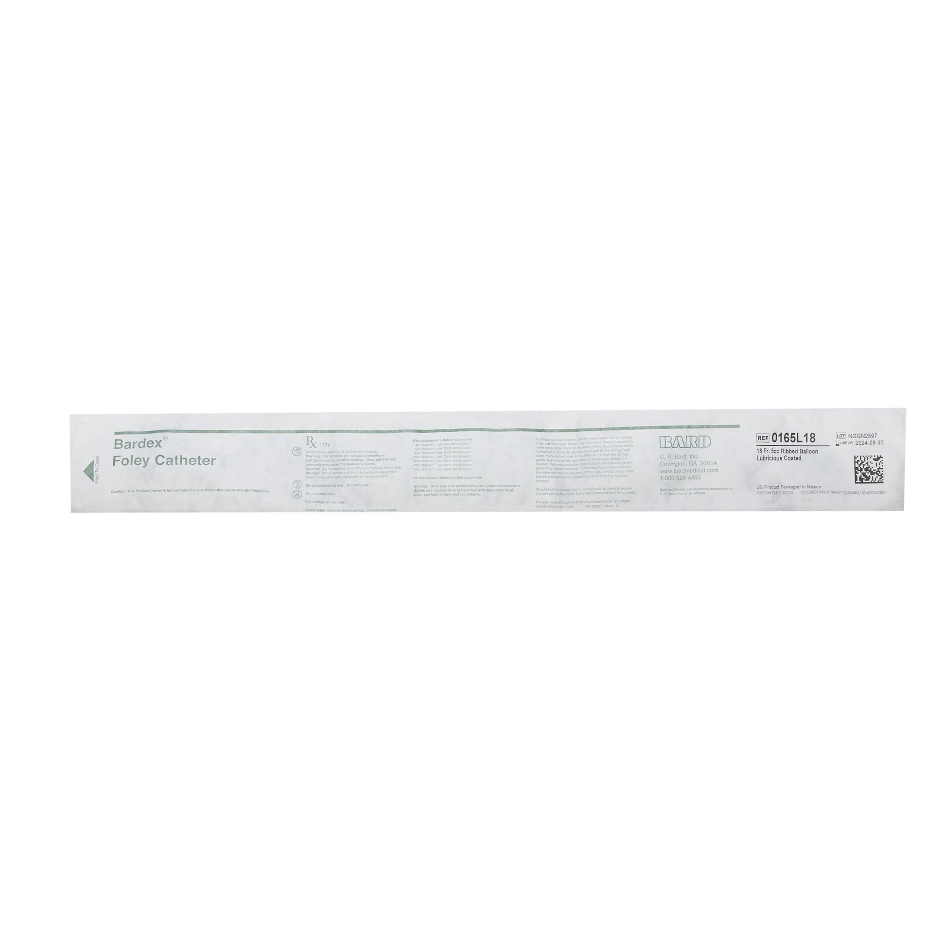 Foley Catheter, 30FR, 5cc, Latex, 12/cs (US Only)