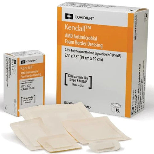 Antimicrobial Foam Dressing Plus, 4" x 4", 10/bx, 5 bx/cs (Continental US Only)