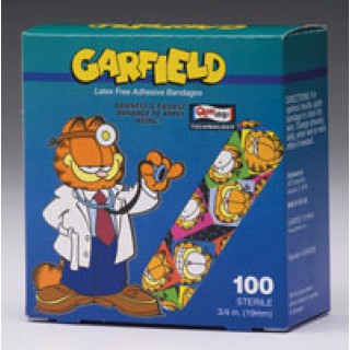 Garfield Adhesive Bandages, 3/4x3", 100/bx, 12bx/cs 