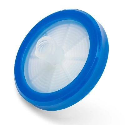 Syringe Filter, MCE Membrane, 0.45m Porosity, 30mm Diameter, PP Housing, STERILE, Individually Wrapped, 50/bx