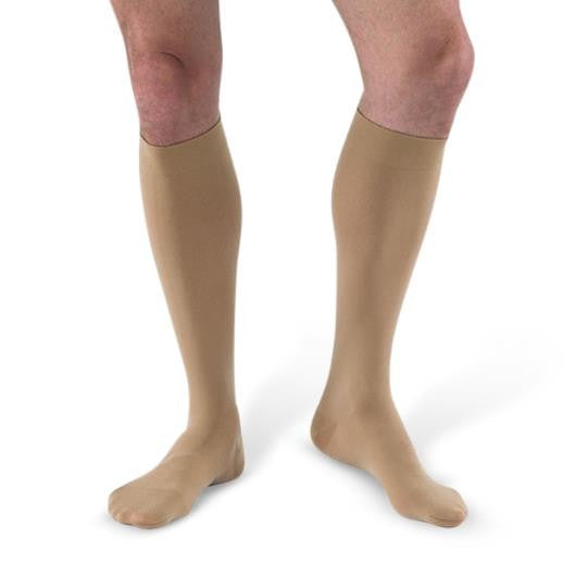 Compression Stocking, Knee Relief, 15-20mmhg, Closed Toe, Petite Large, Beige, 1/pr (Continental US Only)