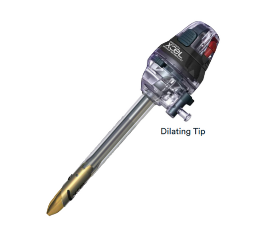 ENDOPATH XCEL Dilating Tip Trocar, Stability Sleeve, 12mm, 100mm Length, 6/bx (Continental US Only)