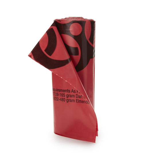 Biohazard Waste Bag McKesson Biohazard Symbol / Infectious Waste 30 to 33 gal. Red 31 X 41 Inch (03-4771)