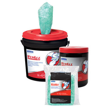 WYPALL Waterless Wipers, Green, 9.5" x 12", 75 sheets/bg, 6 bg/cs (Products cannot be sold on Amazon.com or any other 3rd party site) (US Only)