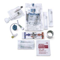 IV Kit Includes: IV Change Label, _" x 18" Transpore Tape, Tourniquet, PVP SEPP  Applicator, Tegaderm 1624 Dressing, 2" x 2" 8-Ply Non-Woven Gauze Sponge, 50/cs