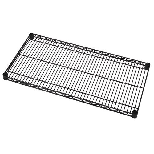 Wire Shelf, 18"W x 48"L, Black (DROP SHIP ONLY)