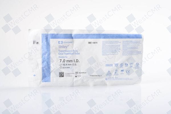 TaperGuard Evac Oral Tracheal Tube, Murphy Eye, 7.0mm ID x 10.4mm OD, 10/bx (Continental US Only)