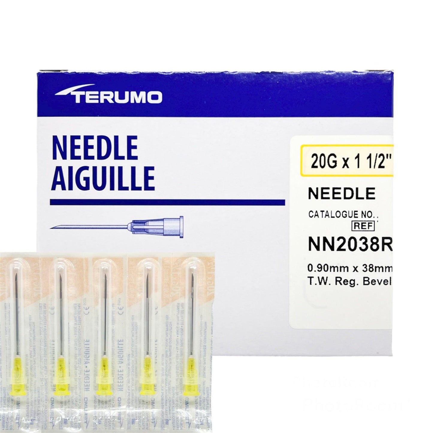 Thin Wall Needle, 20G x 1 1/2", 100/bx, 10 bx/cs (US Only)