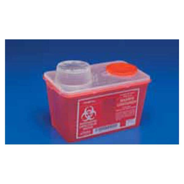 Chimney-Top Sharps Container, 4 Qt, Red, Small, 40/cs (18 cs/plt) (Continental US Only)