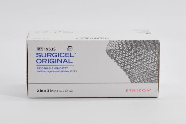 Absorbable Surgicel, 2" x 3", 12/cs (Continental US Only)
