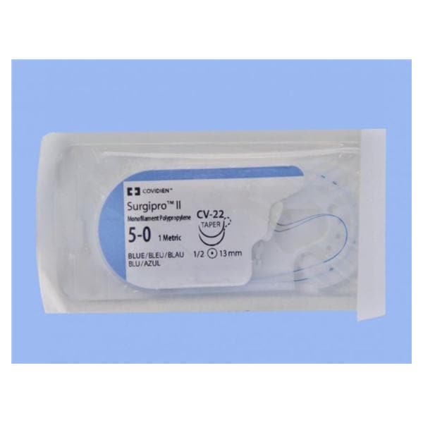 Suture, Taper Point, Size 5-0, Blue, 18", Needle CV-22, _ Circle, 3 dz/bx (Continental US Only)