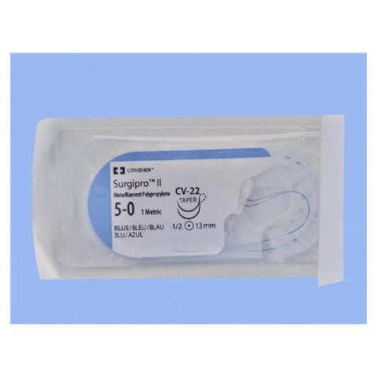 Suture, Taper Point, Size 5-0, Blue, 18", Needle CV-22, _ Circle, 3 dz/bx (Continental US Only)