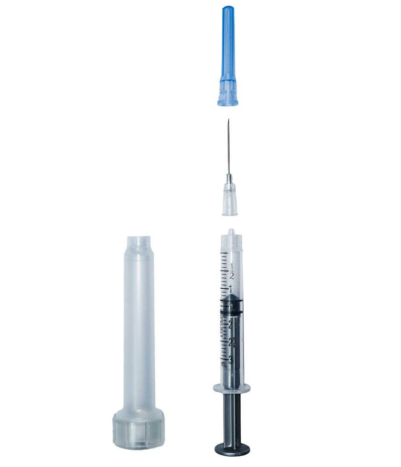 Veterinary Combination Syringe, 3 mL, Luer-Lock, 20G x 1", Rigid Pack, Sterile, 100/bx, 10 bx/cs (Continental US Only) (Available to Authorized Animal Health Dealers Only)