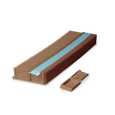 Unisette Tissue Cassette, Quickload 45 Angle Stack (Taped), Acetal, Tan, Bulk, 1000/cs