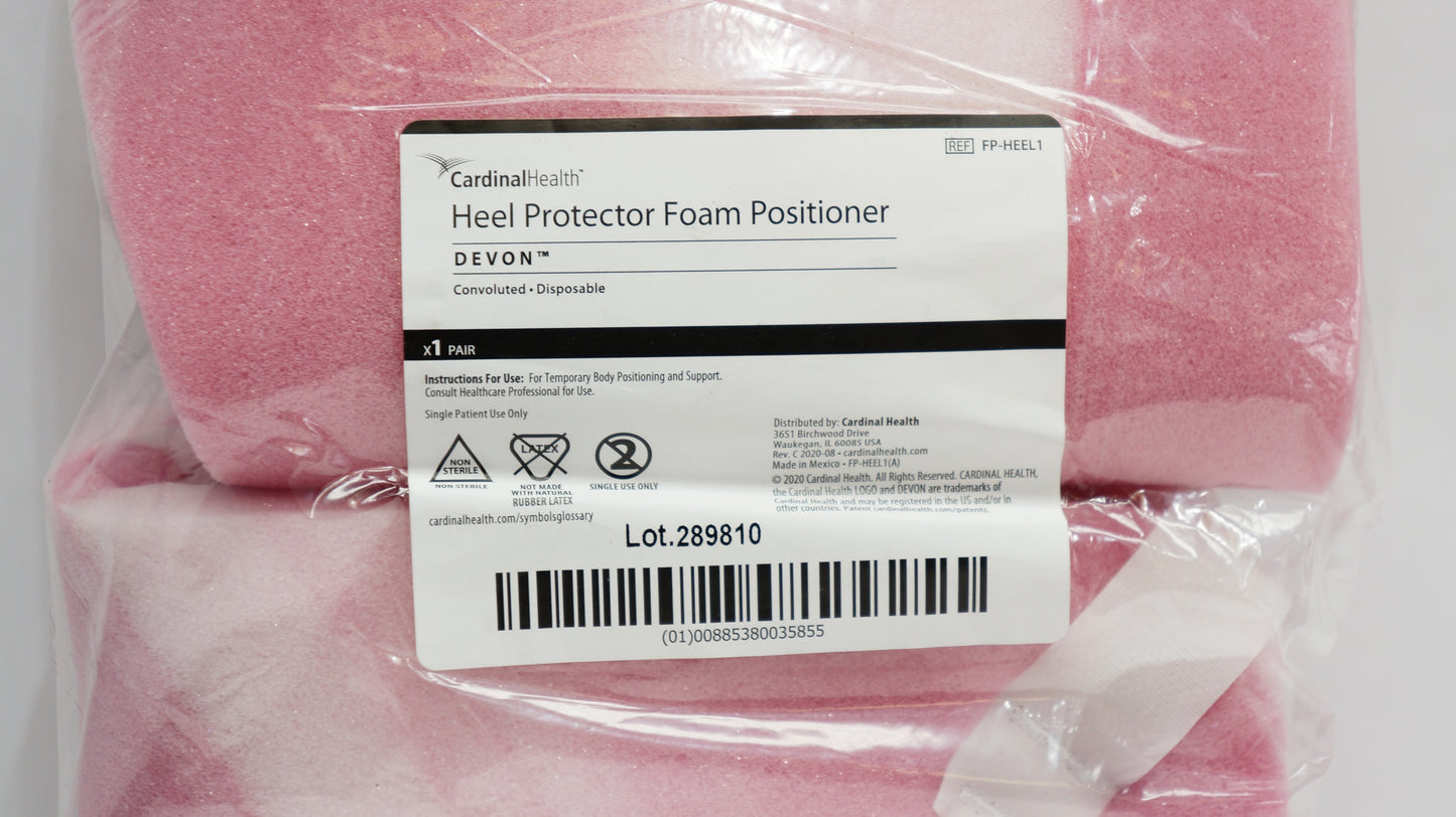 Foam Positioner, Convoluted, Heel, 2/pr 36 pr/cs (Continental US Only)