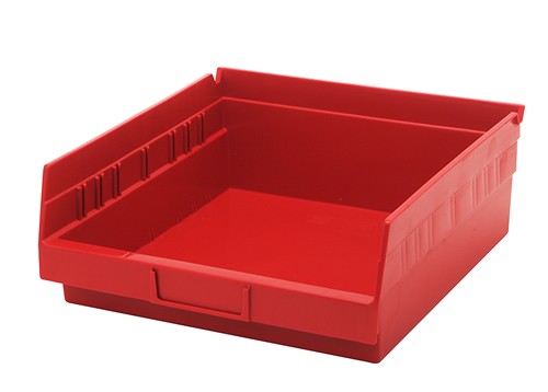 Shelf Bin, 11 5/8" x 11 1/8" x 4", Black, 8/ctn (DROP SHIP ONLY)
