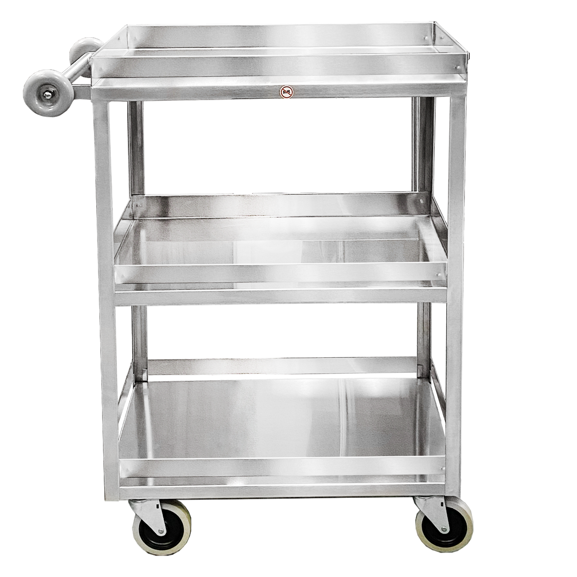 Utility Cart, Light Duty, 28 1/4"W x 35 3/4"H x 16 1/8"D, (3) Shelves with Guardrail (DROP SHIP ONLY)