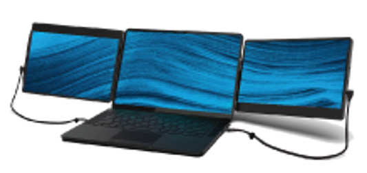 Monitor, SideTrak Swivel Triple HD 12.5" Attachable Portable, Overall dimensions: 12" W x 7.4" H x 0.7 D (DROP SHIP ONLY)