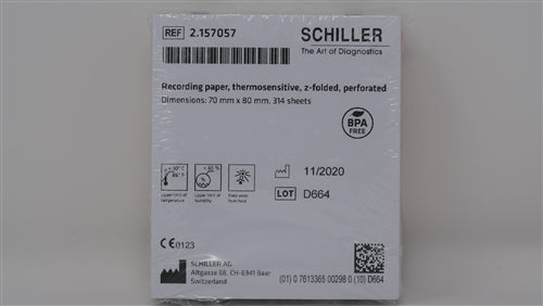 Recording Paper for AT-101, Thermal, Z-Folded, 25pk/cs (DROP SHIP ONLY) ($100 Minimum Order Requirement or customer will be charged $30 min order fee)