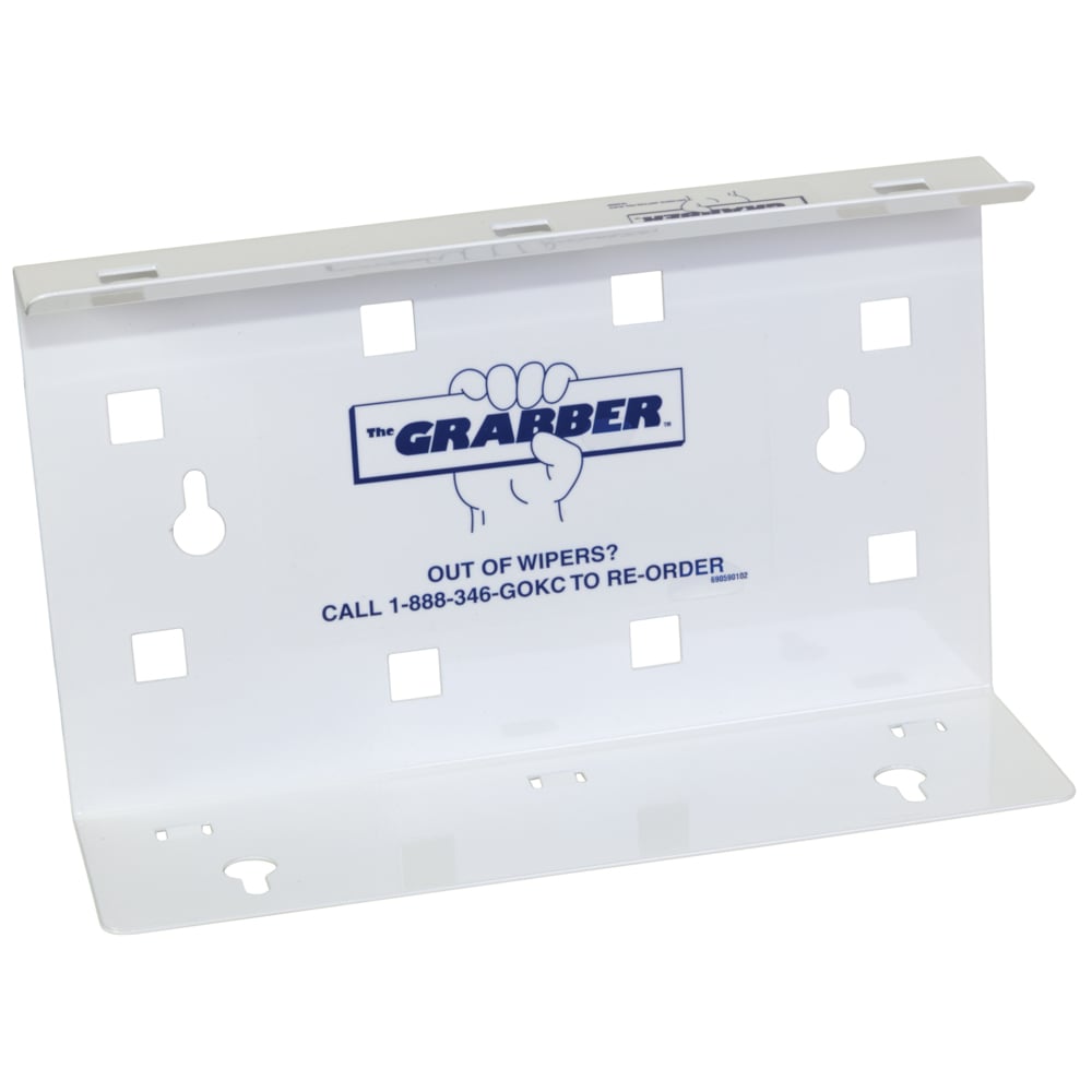 The Grabber Dispenser, Wall Mount, 9.4" x 2.8" x 5.9", White, 12/cs