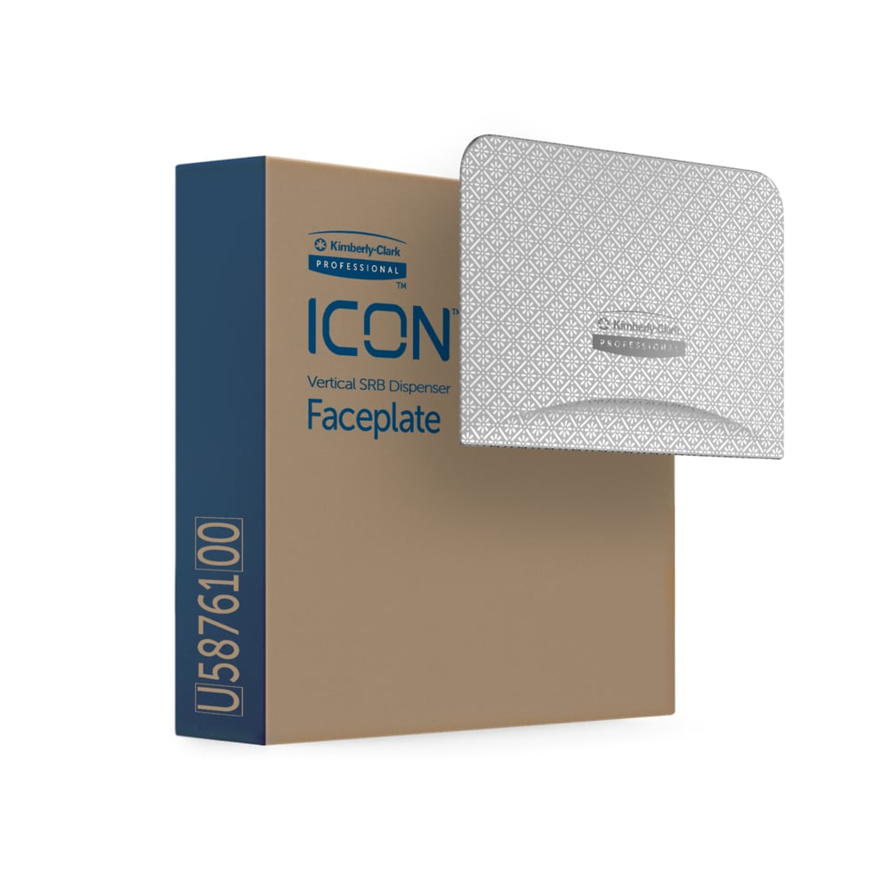 Faceplate, Silver Mosaic Design, for Coreless Standard Roll Toilet Paper Dispenser, 2 Roll, Vertical, 1/cs (Products cannot be sold on Amazon.com or any other 3rd party site) (US Only)