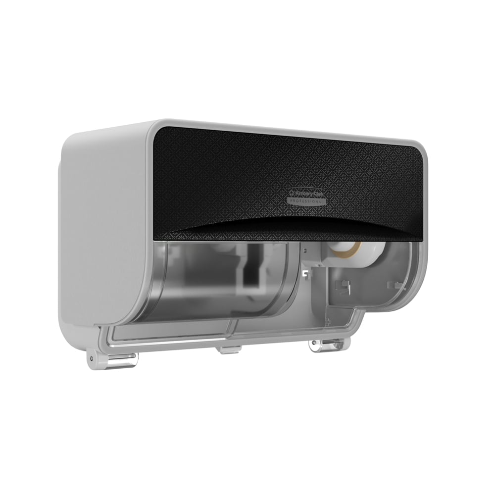Toilet Paper Dispenser, Coreless, Standard Roll, 2 Roll, Horizontal, with Black Mosaic Design Faceplate, 1 Dispenser and Faceplate/cs (Products cannot be sold on Amazon.com or any other 3rd party site) (DROP SHIP ONLY) (US Only)