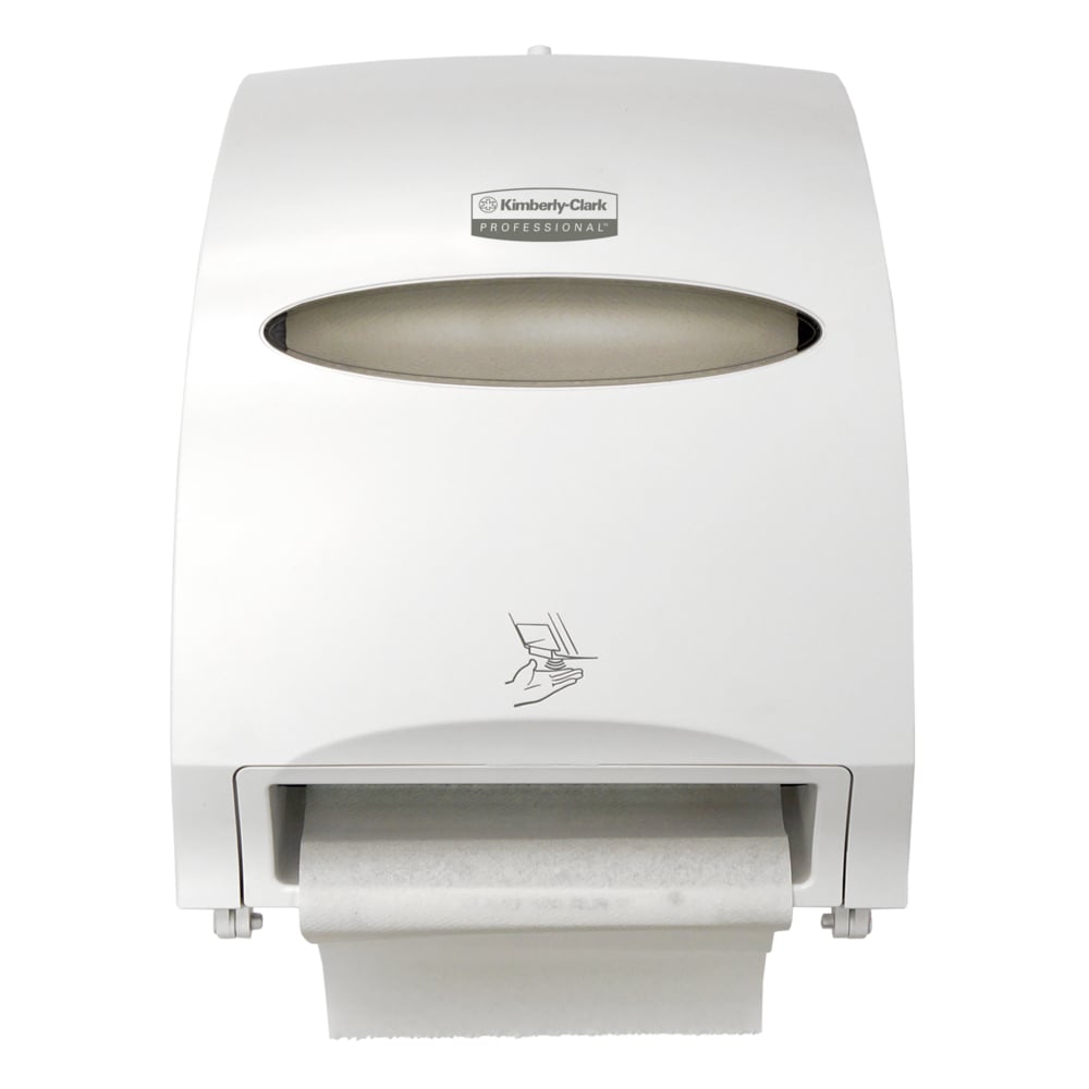 Towel Dispenser, Electronic, Hard Roll, White, 1.75" Core Gray Arms, 1/cs (Products cannot be sold on Amazon.com or any other 3rd party site) (DROP SHIP ONLY) (US Only)