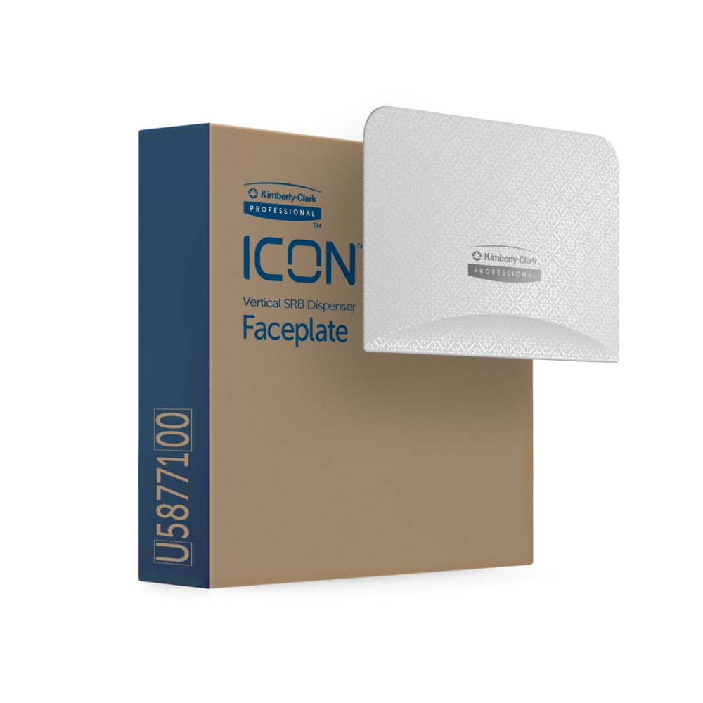 Faceplate, White Mosaic Design, for Coreless Standard Roll Toilet Paper Dispenser, 2 Roll, Vertical, 1/cs (Products cannot be sold on Amazon.com or any other 3rd party site) (US Only)