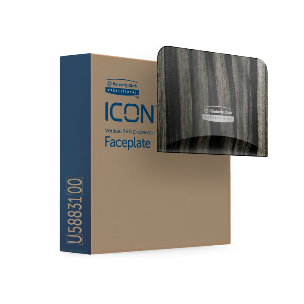 Faceplate, Ebony Woodgrain Design, for Coreless Standard Roll Toilet Paper Dispenser, 2 Roll, Vertical, 1/cs (Products cannot be sold on Amazon.com or any other 3rd party site) (US Only)