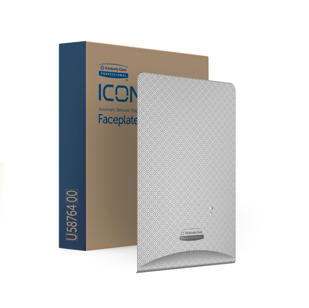 Faceplate, Silver Mosaic Design, for Automatic Soap and Sanitizer Dispenser, 1/cs (Products cannot be sold on Amazon.com or any other 3rd party site) (US Only)