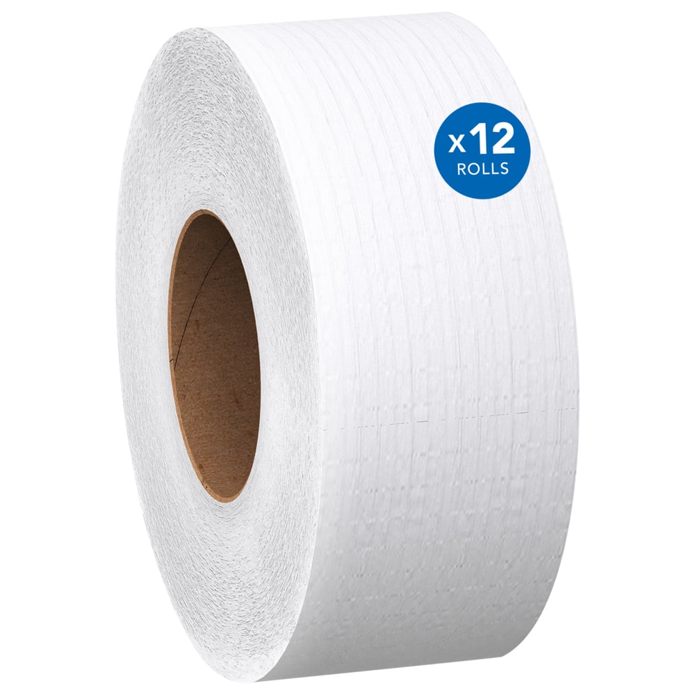 Bath Tissue, Jumbo Roll, Scott Essential 100% Recycled Fiber, 3.55" x 1000 ft, White, 12 rl/cs (Products cannot be sold on Amazon.com or any other 3rd party site) (US Only)