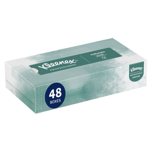 Kleenex Naturals Facial Tissue, 8.4" x 8.0", White, 125 sheets/bx, 48 bx/cs (Products cannot be sold on Amazon.com or any other 3rd party site) (US Only)
