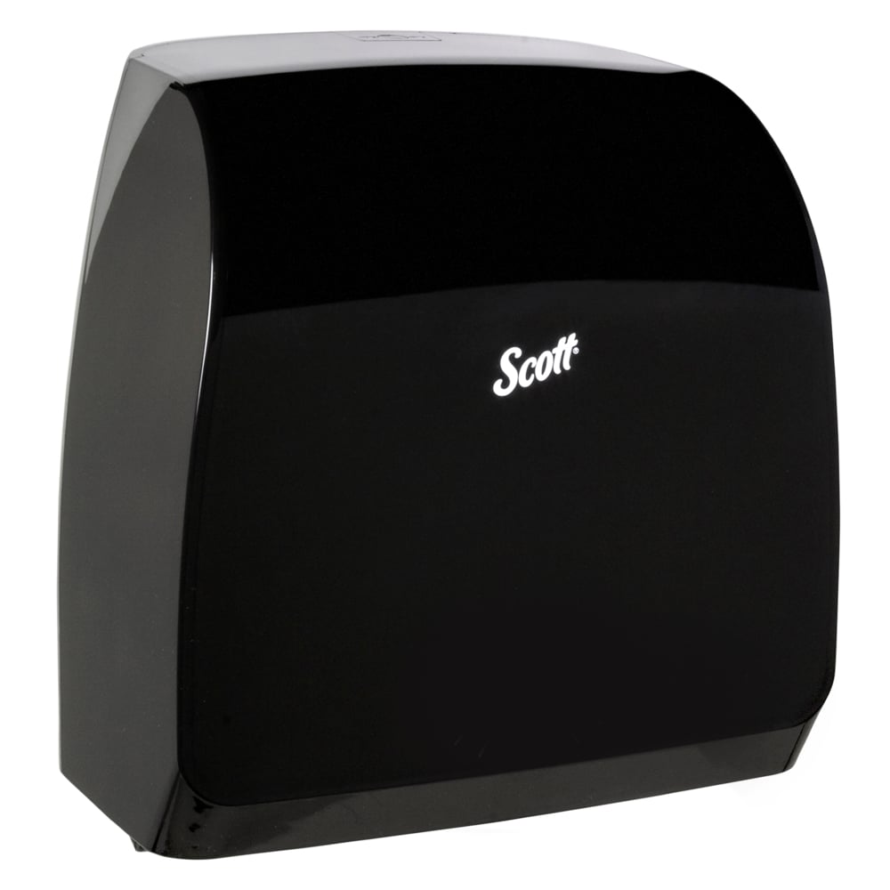 Scott Slimroll Manual Towel Dispensers, Black, for Orange Core Scott Slimroll Towels, 12.65" x 13.02" x 7.18" (Products cannot be sold on Amazon.com or any other 3rd party site) (US Only) (DROP SHIP ONLY)