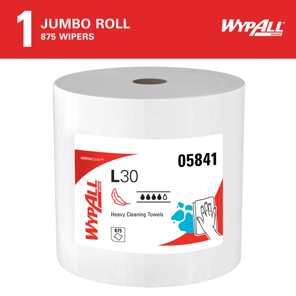WYPALL L30, DRC Strong and Soft Wipes, White, Pop-Up, 875 sheets/rl, 1 rl/cs (Products cannot be sold on Amazon.com or any other 3rd party site) (US Only)