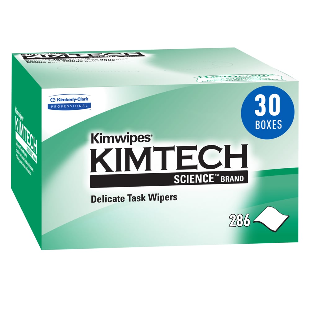 KimWipes Delicate Task Wipers, 4.4" x 8.4", Pop-Up Box, White, 286/pk, 30 pk/cs (Products cannot be sold on Amazon.com or any other 3rd party site)