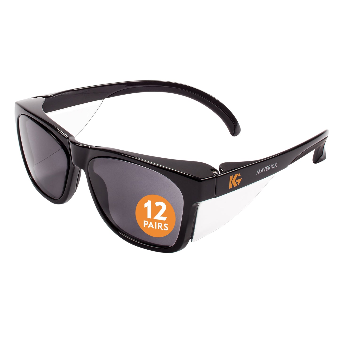 Safety Glasses, Anti-Fog, Smoke Lens, Black Frame, 1/pk, 12 pk/cs (Products cannot be sold on Amazon.com or any other 3rd party site) (US Only)