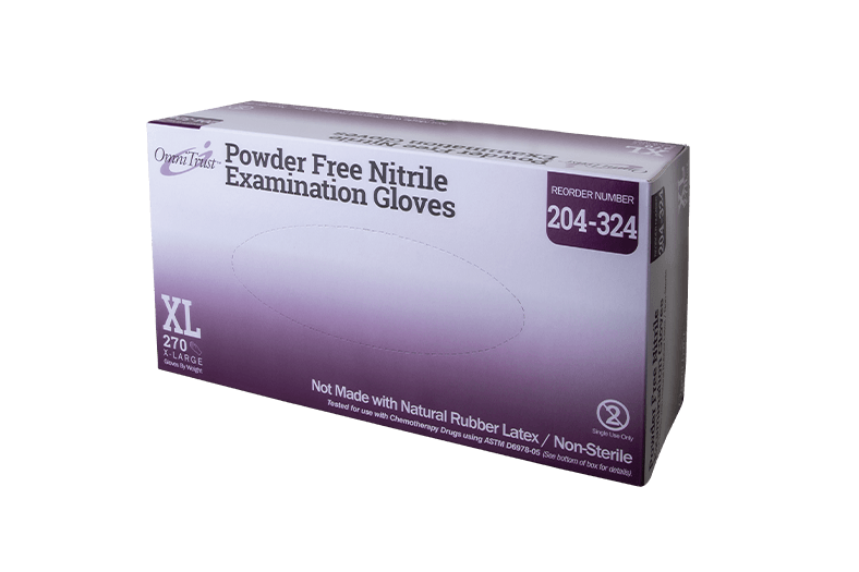 Exam Glove, Nitrile, X-Large, Powder Free (PF), Blue, 300/bx, 10 bx/cs (50 cs/plt) (See additional pricing for drop ship orders less than 1,000 cs)