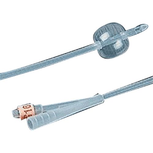 Foley Catheter, Uncoated, Silicone, 2-Way, 24 FR, 30cc, Latex Free (LF), 12/cs (US Only)